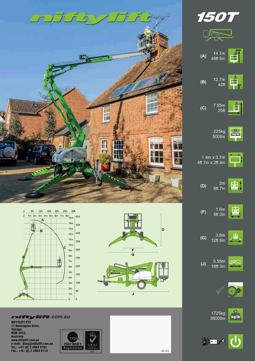 15M Trailer Mounted Boom Features