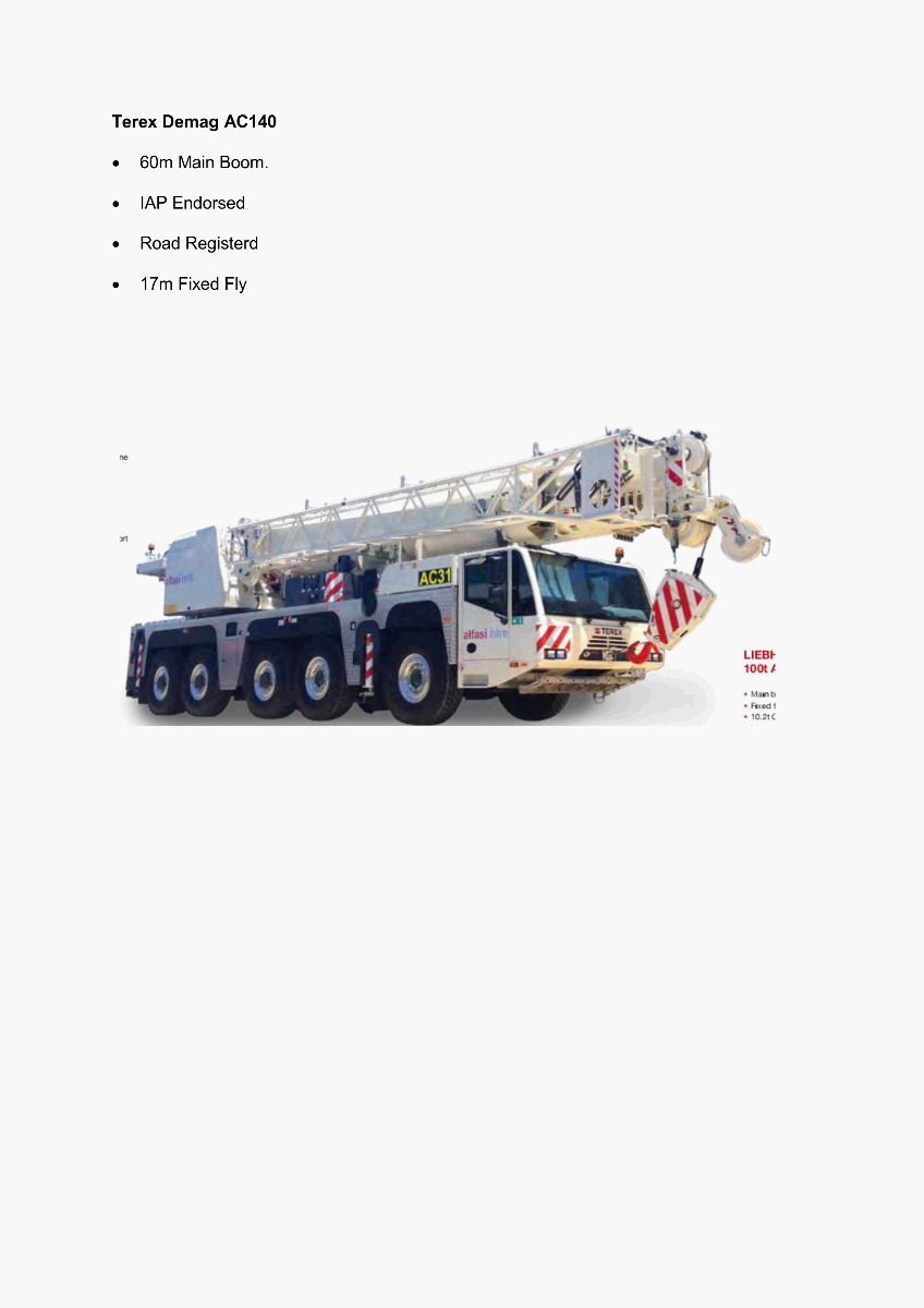 140T All Terrain Crane Features 300