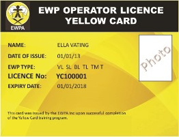 EWPA Yellow Card