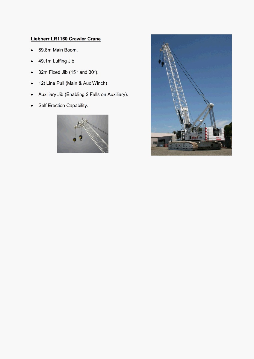 160T Crane Features 300 